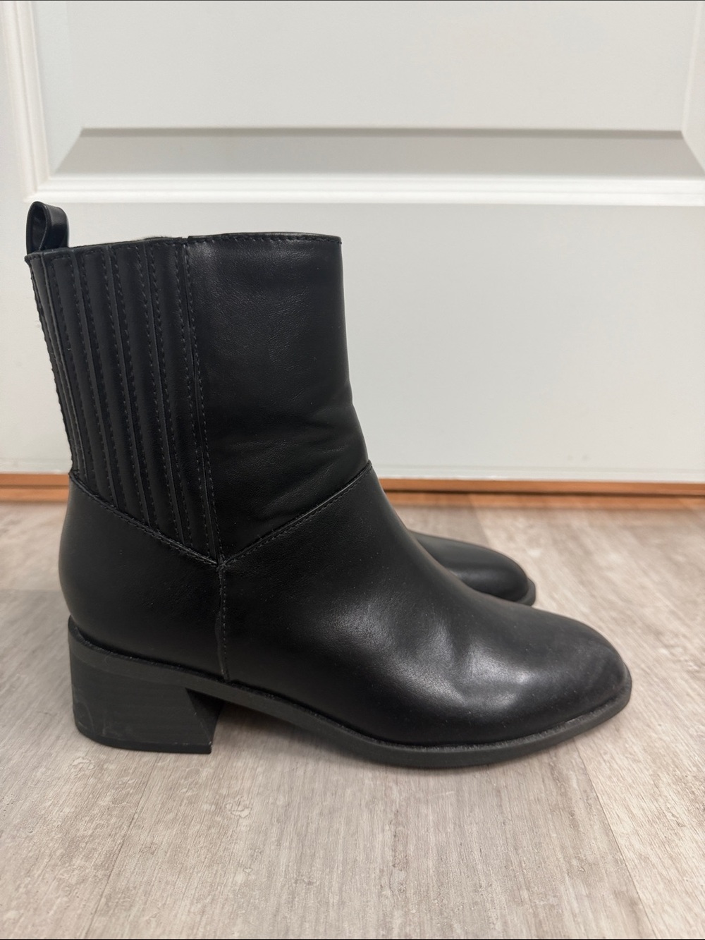 Target Black Women's Leather High Ankle Boots